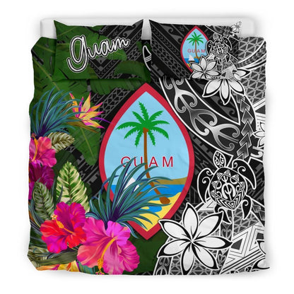 Guam Bedding Set - Turtle Plumeria Banana Leaf
