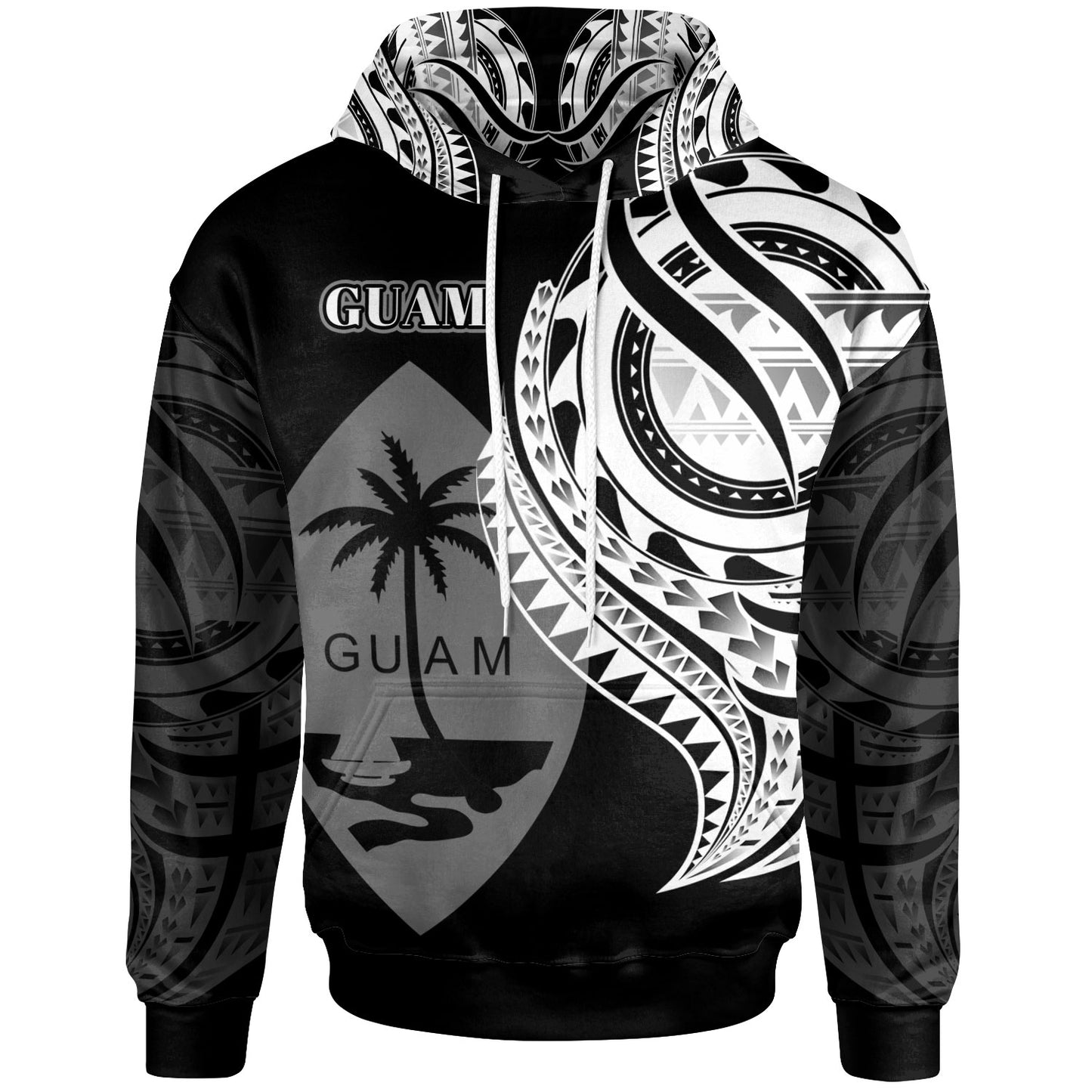 Guam Hoodie - Polynesian Patterns Best Guam Ever