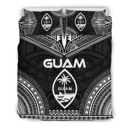 Guam Polynesian Chief Duvet Cover Set - Black Version