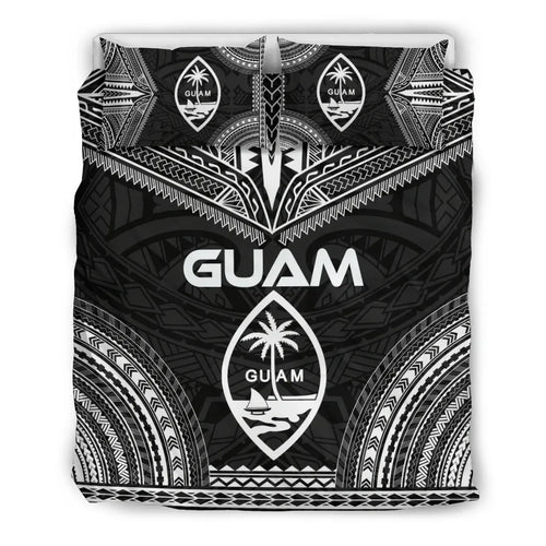 Guam Polynesian Chief Duvet Cover Set - Black Version