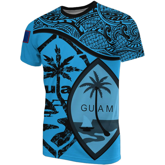 Guam T-Shirts - Guam Flag Blue