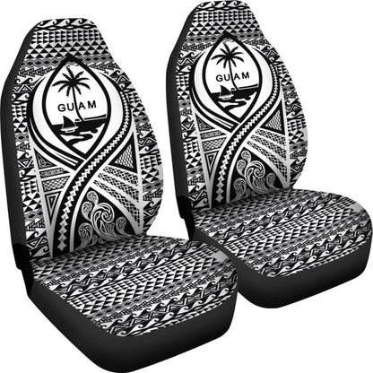 Guam Car Seat Cover - Guam Coat Of Arms Black