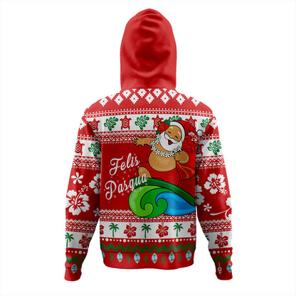 Guam Hoodie Santa Claus Ho Ho Ho Christmas