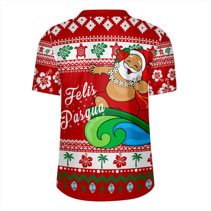Guam Rugby Jersey Santa Claus Ho Ho Ho Christmas