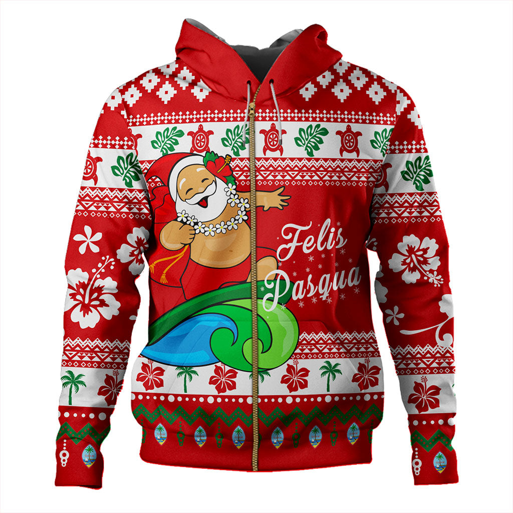Guam Hoodie Santa Claus Ho Ho Ho Christmas