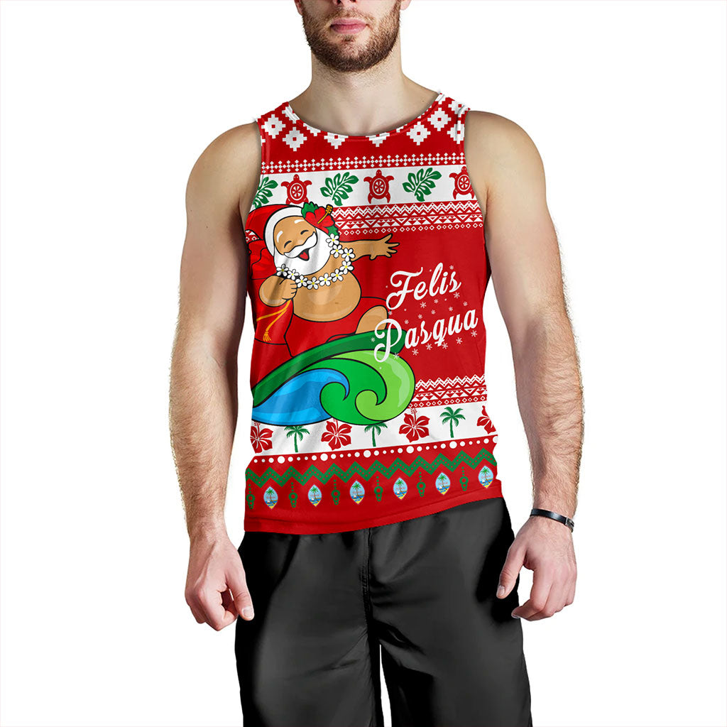Guam Tank Top Santa Claus Ho Ho Ho Christmas