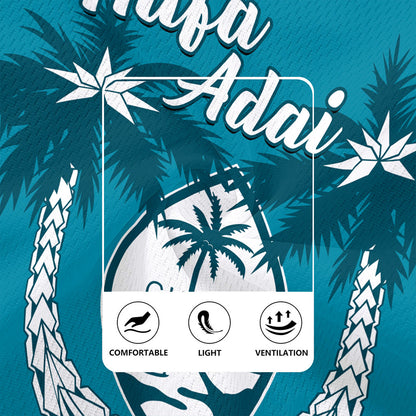 Guam Rugby Jersey Coconut Tree With Coat Of Arms