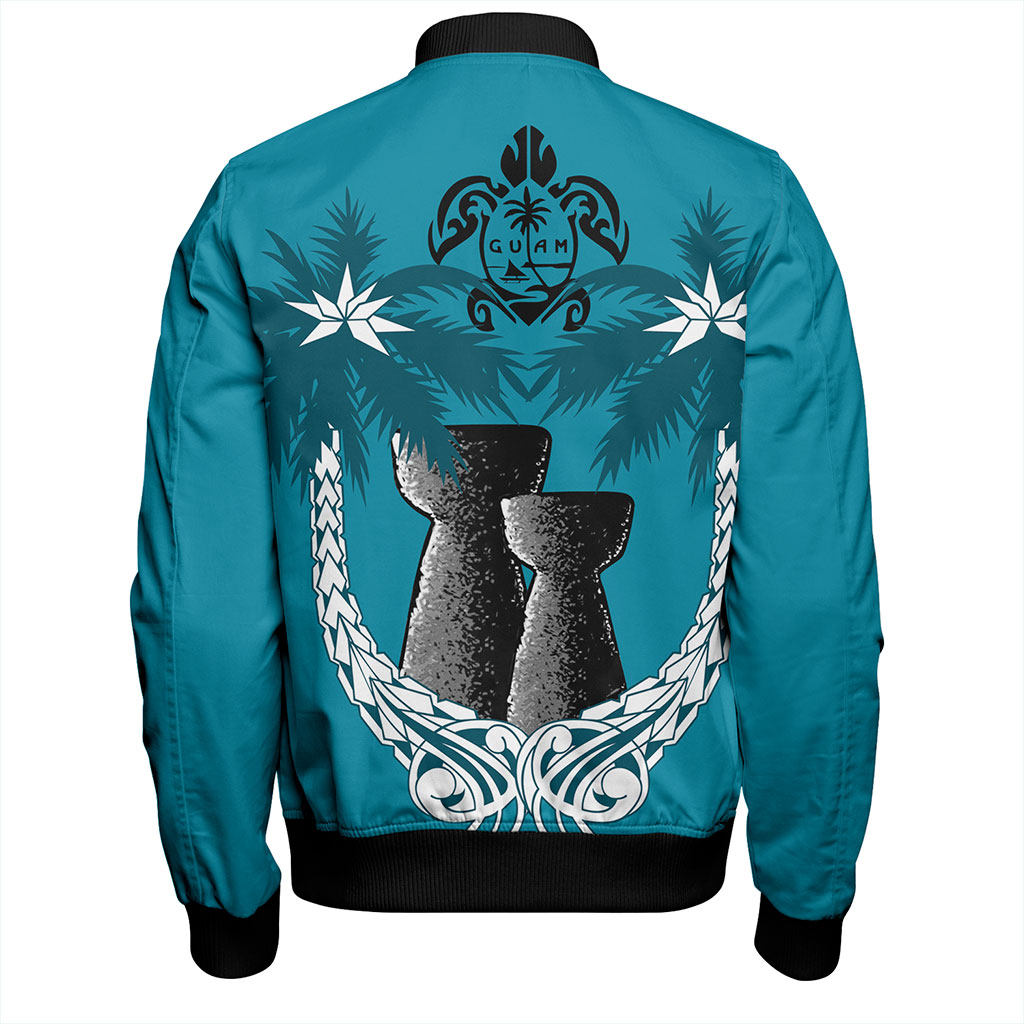Guam Bomber Jacket Coconut Tree With Coat Of Arms