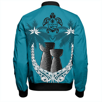 Guam Bomber Jacket Coconut Tree With Coat Of Arms