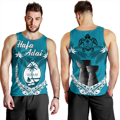 Guam Tank Top Coconut Tree With Coat Of Arms