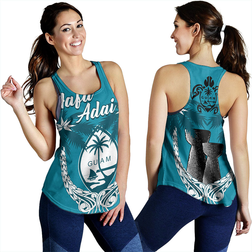 Guam Women Tank Coconut Tree With Coat Of Arms