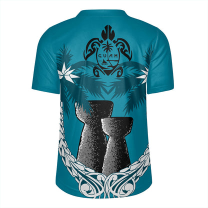 Guam Rugby Jersey Coconut Tree With Coat Of Arms