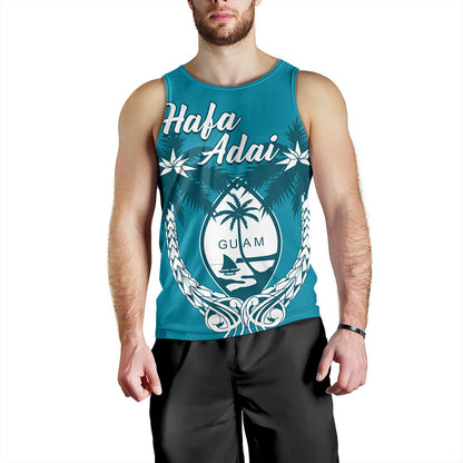 Guam Tank Top Coconut Tree With Coat Of Arms