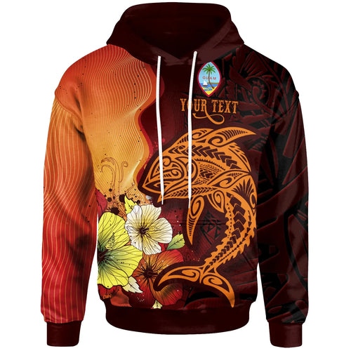 Guam Custom Personalised Hoodie - Tribal Tuna Fish