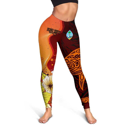 Guam Custom Personalised Legging - Tribal Tuna Fish