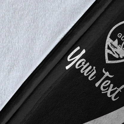 Guam Custom Personalised Premium Blanket - White Polynesian Tentacle Tribal Pattern