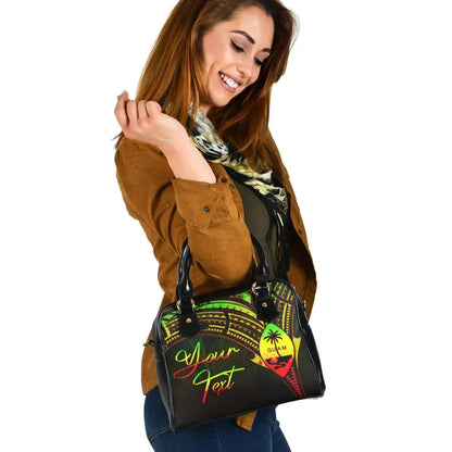 Guam Custom Personalised Shoulder Handbag - Cross Style Reggae Color