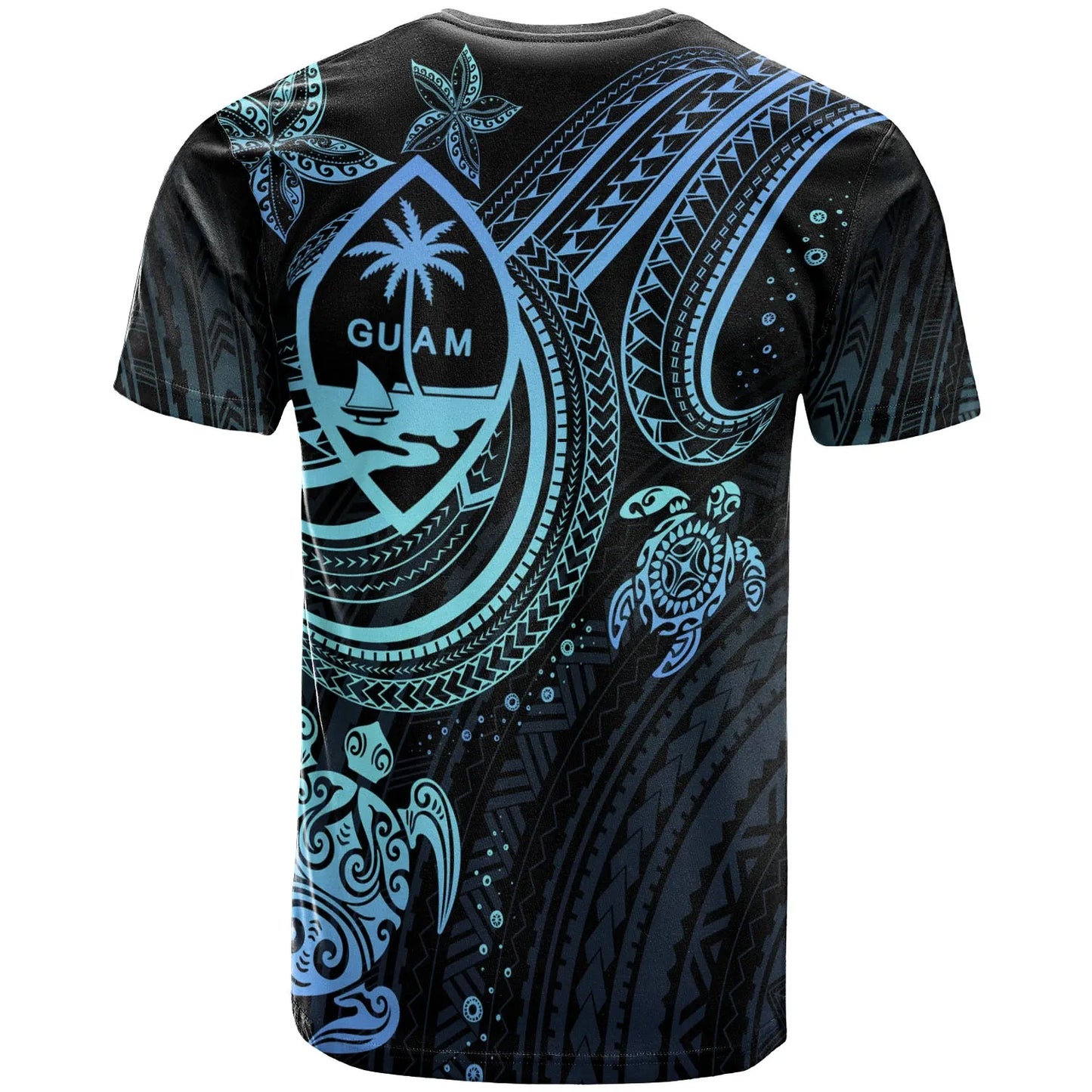 Guam Custom Personalised T-shirt - Blue Turtle