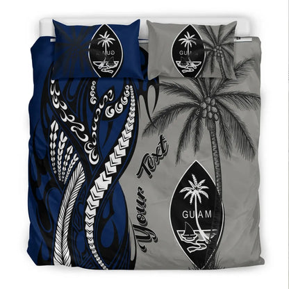 Guam Custom Personalized Bedding Set - Classical Coconut Tree