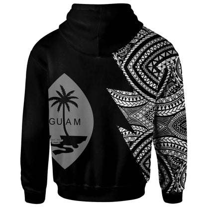 Guam Custom Personalized Hoodie - Flash Style White