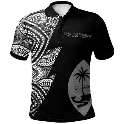 Guam Custom Personalized Polo Shirt - Flash Style White