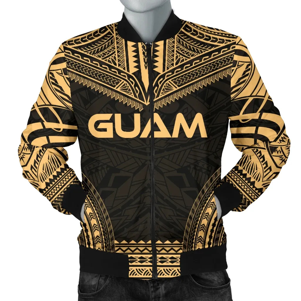 Guam Polynesian Chief Bomber Jacket - Gold Version