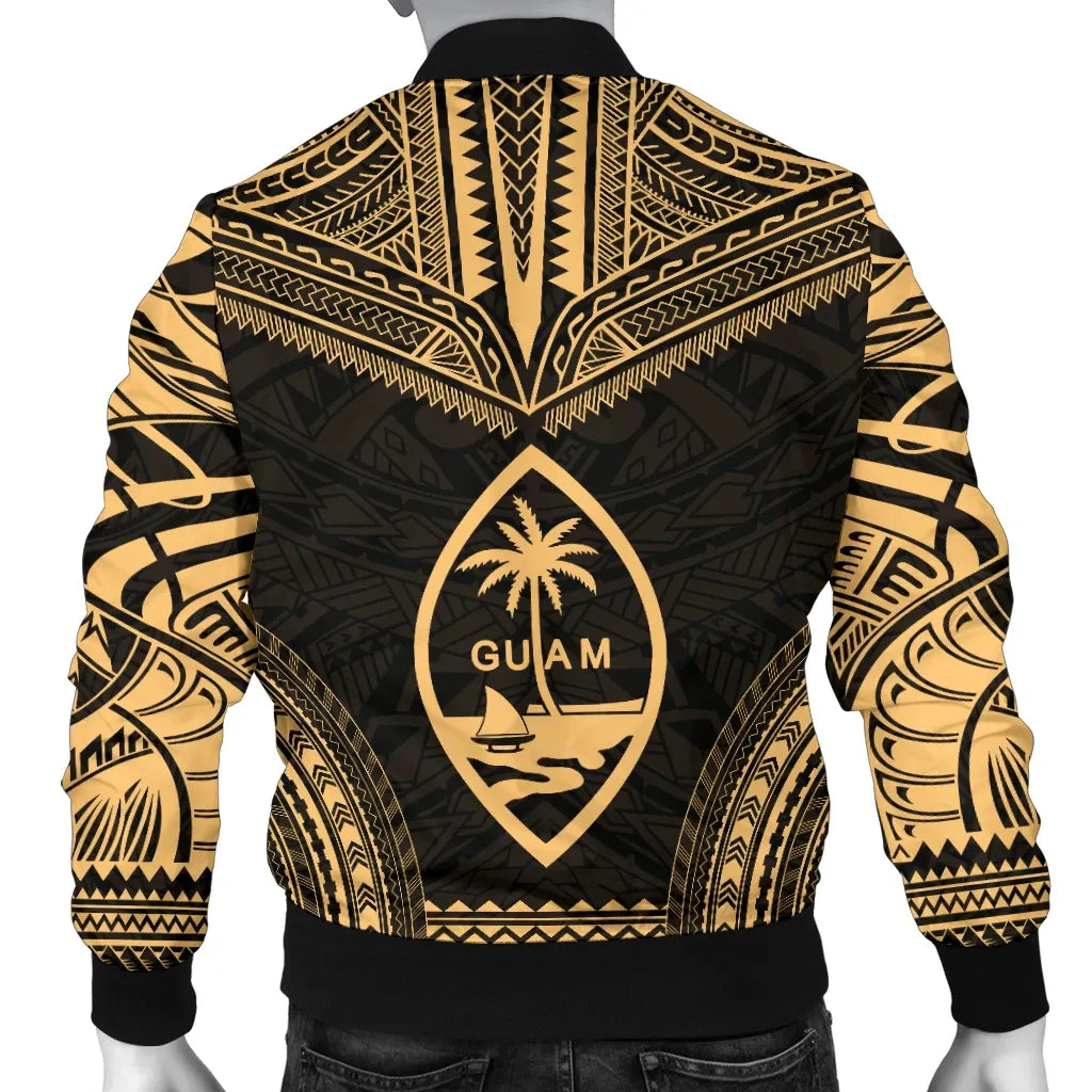 Guam Polynesian Chief Bomber Jacket - Gold Version