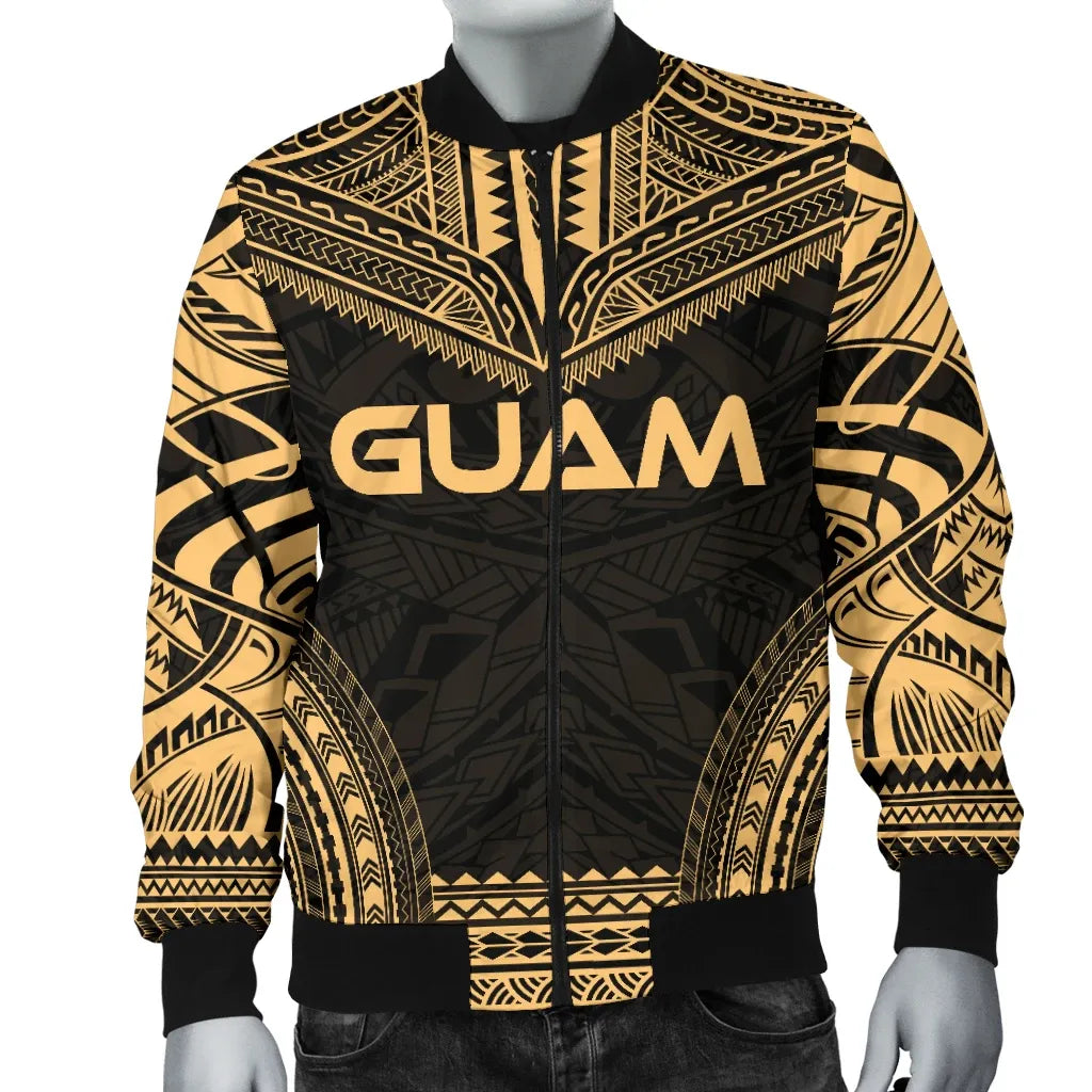Guam Polynesian Chief Bomber Jacket - Gold Version