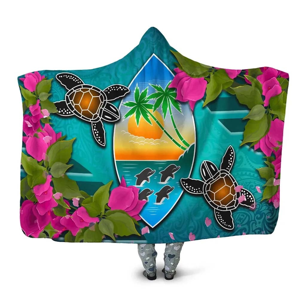 Guam Hooded Blanket - Couple of Turtles