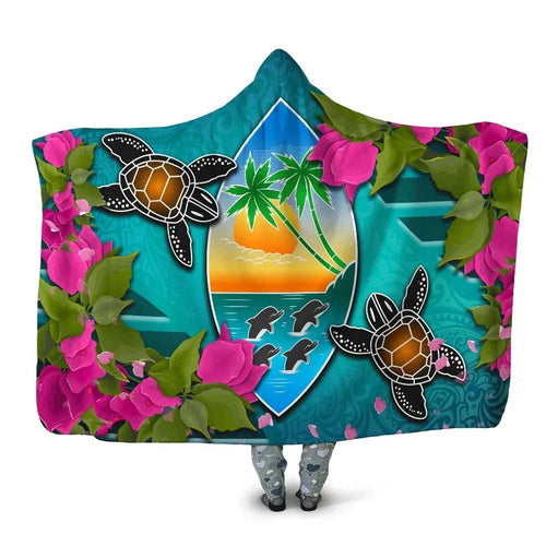 Guam Hooded Blanket - Couple of Turtles