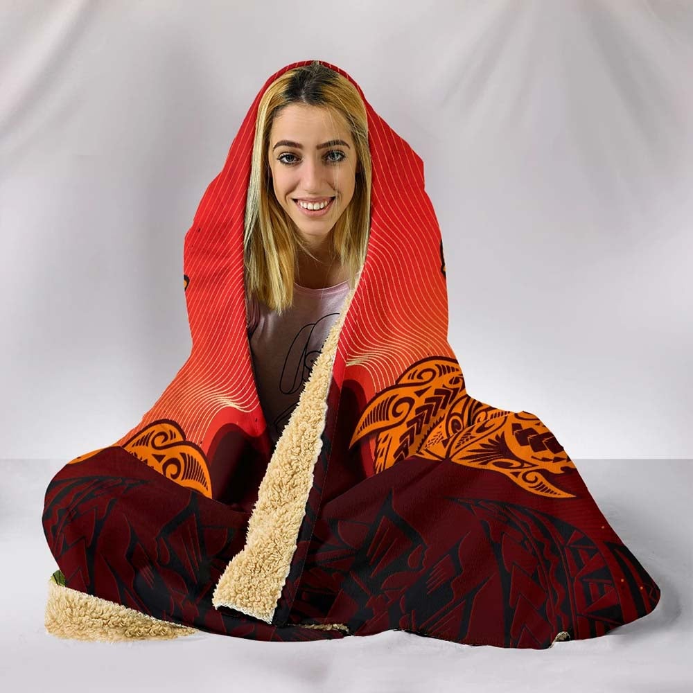 Guam Hooded Blankets - Tribal Tuna Fish