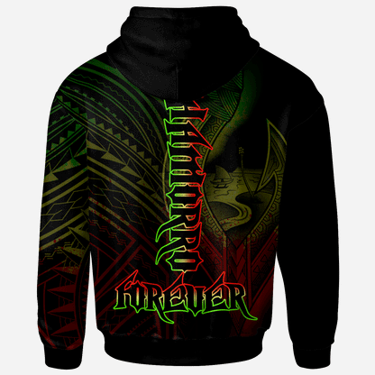 Guam Hoodie - Chamorro Forever Reggae Color