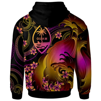 Guam Hoodie - Guam in wave