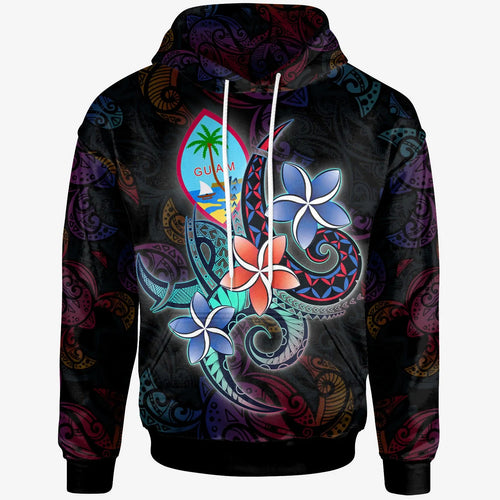 Guam Hoodie - Plumeria Flowers Style