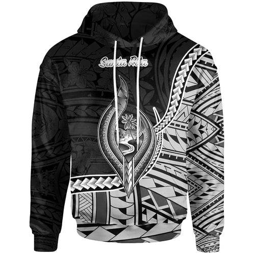 Guam Hoodie - Santa Rita Seal Of Guam Polynesian Patterns