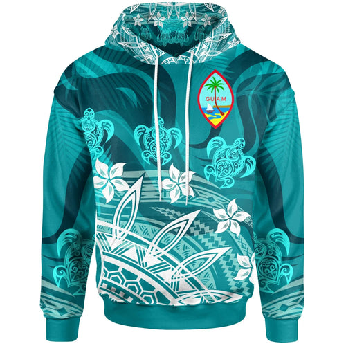 Guam Hoodie - Turtle Around Flower