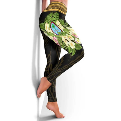 Guam Legging - Polynesian Gold Patterns Collection