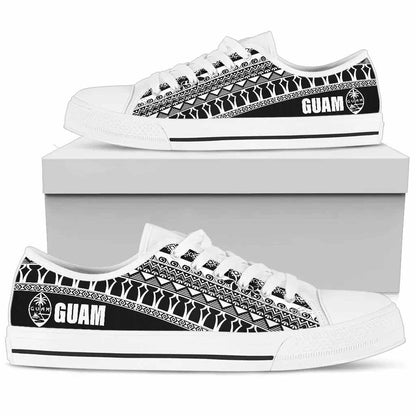 Guam Low Top Shoes - Latte Stone Black White
