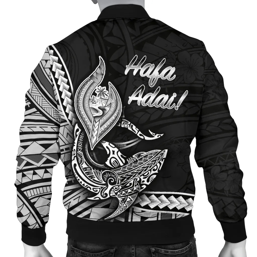 Guam Bomber Jacket - Hafa Adai Polynesian Patterns
