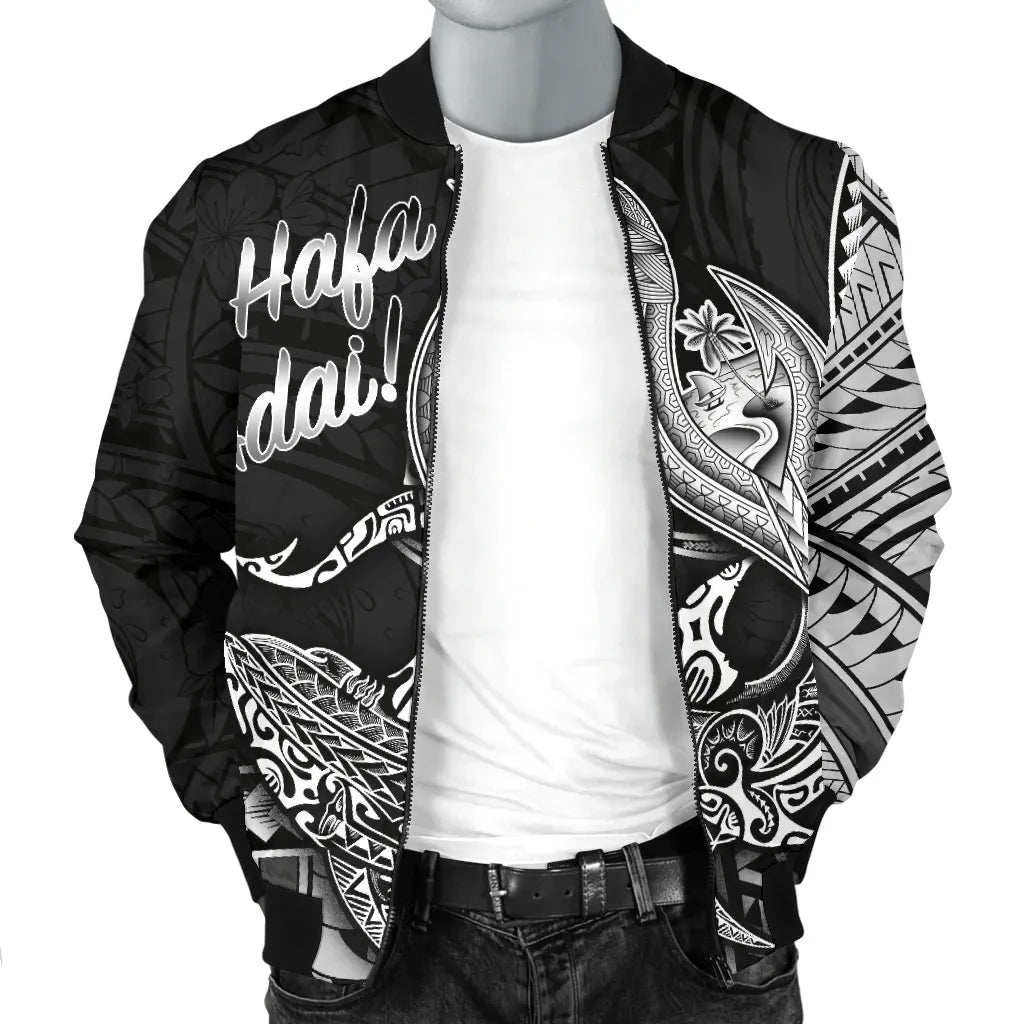 Guam Bomber Jacket - Hafa Adai Polynesian Patterns