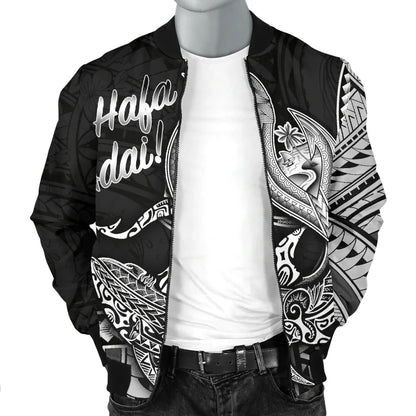 Guam Bomber Jacket - Hafa Adai Polynesian Patterns