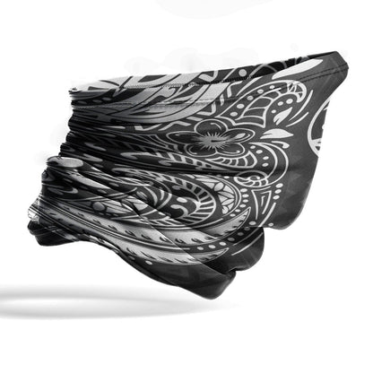 Guam Neck Gaiter - Floral Tattoo White