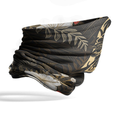 Guam Neck Gaiter - Hibiscus Guam Crest White