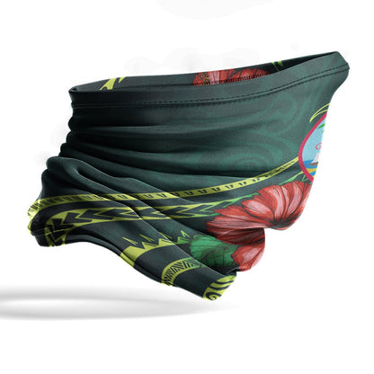 Guam Neck Gaiter - Hibiscus With Seal