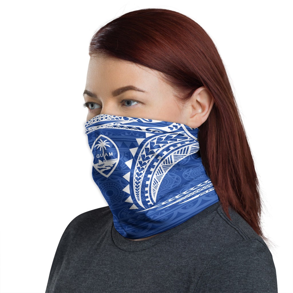 Guam Neck Gaiter - Tribal Pattern Blue