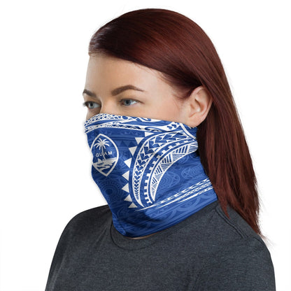 Guam Neck Gaiter - Tribal Pattern Blue