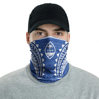 Guam Neck Gaiter - Tribal Pattern Blue