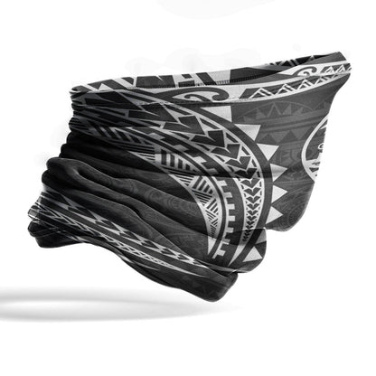 Guam Neck Gaiter - Tribal Pattern White