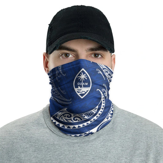 Guam Neck Gaiter - Tribal Wave Blue