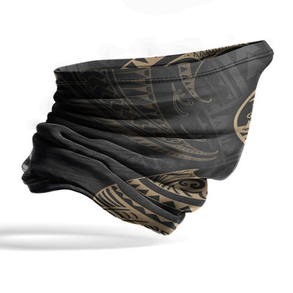 Guam Neck Gaiter - Tribal Wave Gold